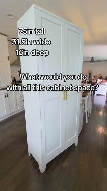✨ 75.2” Tall Pantry Cabinet – Stylish Storage That Transforms Your Space ✨ Upgrade your home organization with this modern white metal pantry cabinet designed for maximum storage, durability, and style. Perfect for kitchens, dining rooms, living rooms, or bathrooms, this tall cabinet keeps everything neat, hidden, and easy to access. 🔥 Why TikTok Loves It ✔️ Extra-Tall 75.2” Design – Use vertical space efficiently ✔️ 5 Adjustable Shelves – Customize storage for food, appliances, towels, or essentials ✔️ Sturdy Metal Construction – Strong, stable, and built to last ✔️ Minimalist White Finish – Matches modern, farmhouse, and aesthetic homes ✔️ 2 Smooth-Opening Doors – Clean look + dust-free storage ✔️ Multi-Room Use – Kitchen pantry, bathroom organizer, or living room cabinet 📦 Perfect For • Kitchen pantry storage • Small apartment organization • Bathroom towel & supply storage • Dining room cabinet • Home makeover & decluttering 🚚 Free Shipping | Limited-Time Deal 💰 Affordable storage upgrade that looks high-end 🔍 TikTok SEO Keywords: pantry cabinet, tall storage cabinet, kitchen pantry organizer, metal pantry cabinet, white storage cabinet, home organization, small space storage, aesthetic home storage, TikTok made me buy it 👉 Tap “Buy Now” and transform your space today! #fyp #creatoricons #tiktokshopholidayhaul #tiktokshopcreatorpicks #pantry 