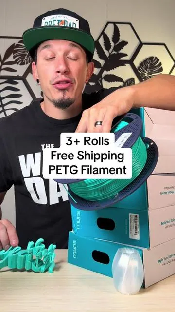High-strength PETG filament for makers who need tough parts—prints stronger than PLA, flexes without cracking, and holds up for mechanical prints, enclosures, and everyday-use 3D printed parts. #tiktokshopcreatorpicks #newfunpicks #TikTokShopHolidayHaul #functionalprints #3dprintingstrength 