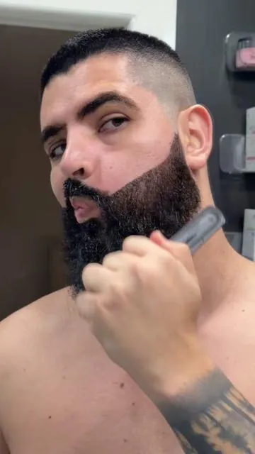 Resultado con tinte para barba  #barba #beard #beardlook #beardstyle #mensfashiontips 