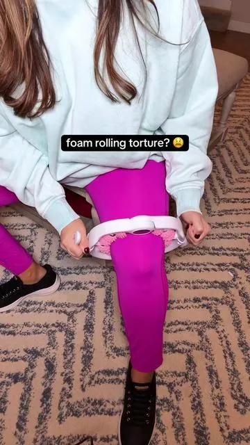 Foam rolling hurts! 😩 This therapeutic roller lets YOU control the pressure! Same muscle and recovery benefits as foam rolling, minus the pain 🙂 #MuscleRecovery #DeepTissueMassage #FasciaRoller #Cellulite #FitnessTools @Merach fitness
