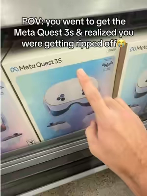 So much cheaper on TikTok😌 #metaquest3 #metaquest3s #meta #virtualreality 