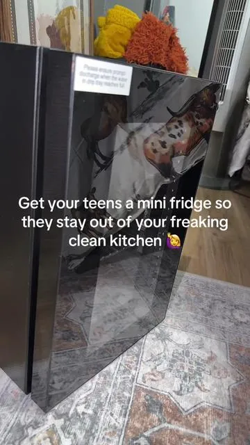 Keep your kids out of your clean kitchen get them a mini fridge so they stay in their room!! Great Christmas and Birthday gifts!! #kitchen #teens #minifridge #winefridge 