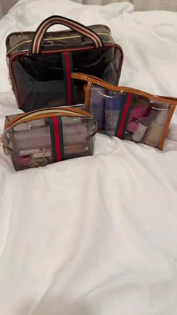 Sadly we are packing up to head home today but these travel bags have made packing up so much easier, and stylish.  #newarrivalssurge #tiktokshopcreatorpicks #travelset #3pieceset 