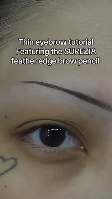Thin eyebrow tutorial  #eyebrows #thineyebrows #eyebrowtutorial 