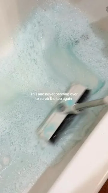 My life has been forever changed… #cleantok #cleanwithme #bathtubclean #scrubbrush #cleaningtiktok 