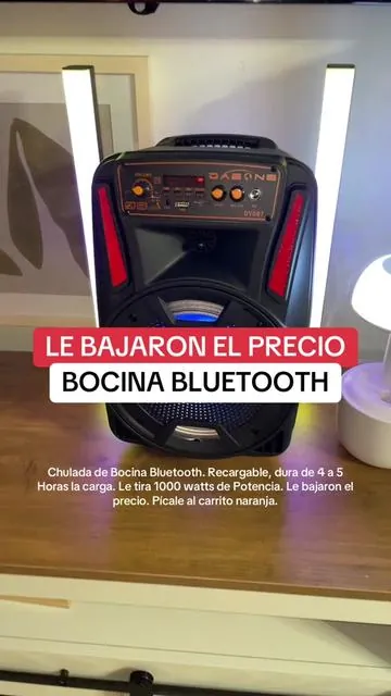 BOCINA BLUETOOTH PORTABLE. #tiktokholidayhaul #tiktokshopcreatorpicks #bluetoothspeaker #bocinasbluetooth  *DISCLAIMER* precio mostrado es el vigente al momento de la grabación y puede cambiar. Las promociones pueden tener restricciones o disponibilidad limitada. 