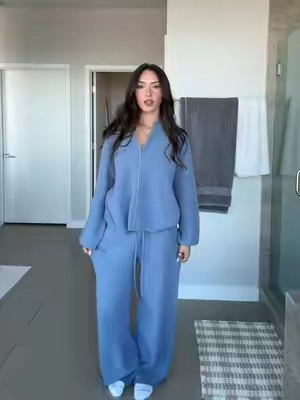 wearing a medium top & bottom 