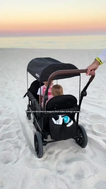 This all-terrain wagon stroller is a game changer for getting out with two kids. From the beach to the park, it’s comfortable, practical, and made for adventures 🤍 @harpa.us  #WagonStroller #MomMustHave #OutdoorWithKids #FamilyAdventures #momfinds 