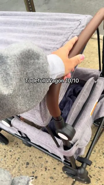 My wagon is actually from Amazon | name on video. 10/10 My mom gifted me this when my son and his brother were going on a sesame place trip . My son loves it , so convenient & light weight ! #motherhood #worklifebalance #toddlersoftiktok #wagonstoller 