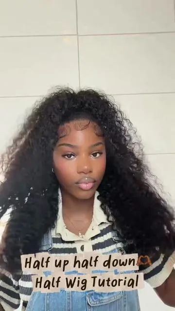 Lost my voice so I’m letting AI do the talking 🤍  This full half wig from @Lemoda Hair Shop is givinggg ✨ #LemodaHair #WigTok #HalfWig #wiginfluencer #fyp 