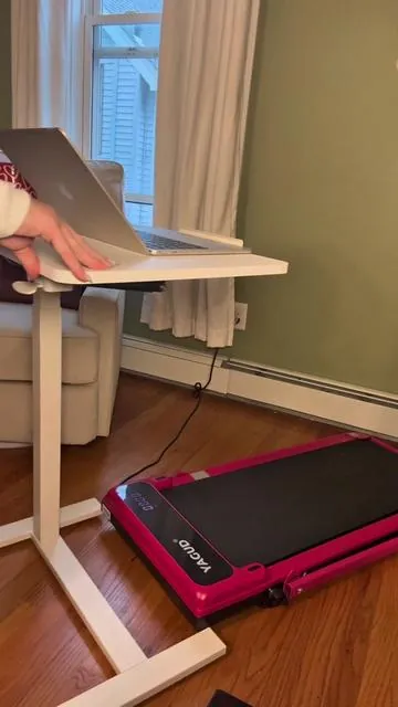 This adjustable standing desk was precisely what I was looking for. I wanted it to fit with my walking pad. I love that it tilts to accommodate ergonomics and comfort. It glides right over my bed so I can use it laying down for a hot coffee or a bowl of chicken noodle soup. It’s so multi purposeful it can even be used as a side table. Super lightweight and compact takes up hardly any space. It’s perfect. #standingdesk #standingdesks #standingdesktreadmill #workfromhome #newyearnewme 