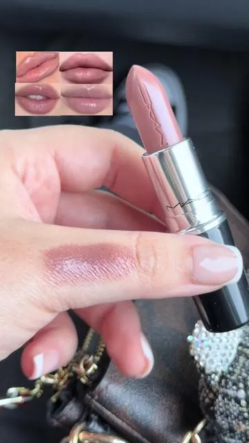 Cool toned Shade ‘’alone time’’ 🧸 #maccosmetics #maclipstick #lipcombo #cooltonedmakeup #tiktokshopcreatorpicks 