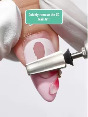 Quickly remove the 3D Nail Art! An SC320F is perfect for you to take it off! 👉Check my shop! #melodysusie #nailtok #naildrill #nailtools #nailtechcheck 