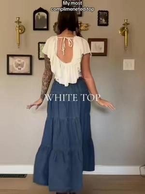 How darling is this little white top by @Edikted ✨  #boho#OOTD#outfitinspo#edikted#tiktokshopcreatorpicks 