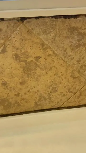 I have tried everything to get rid of this 🫠😭 And this worked, so thank you internet girlies for influencing me to clean my shower 🎉 Grab it in the orange cart and clean that mold thats been sitting there 👀😂 #cleantok #moldremoval #momcontentcreator 