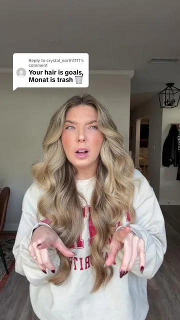 Replying to @crystal_north1111 kinda an oxymoron considering this is THE brand that made my hair goals.. Bottom line, Monat works ✅ #hairtok #hairgrowthtips #hairgoals #hairtransformation #monat 