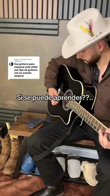 Replying to @sergio.oficial  hoy la cmpras mañana empiezas a tocar tu canciones favoritas 💯 #hombres #musicos #aprendiendomusica #guitarra #tiktokshopcreatorpicks 
