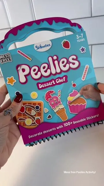 Mess free Peelies Activity! #messfree #peelies #travel #stickers 