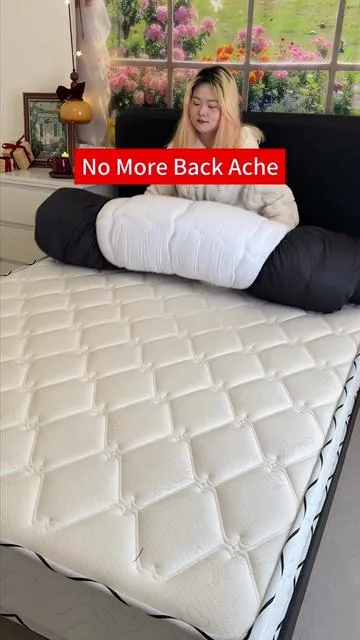 3 My lower back feels nicely supported, and I wake up feeling less stiff.#BackPainRelief#SleepProblems#SleepUpgrade#MattressTopper#CozyVibes