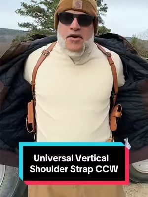 Makes Every Day Carry a Breeze!Universal Vertical Shoulder Strap Suitable for Concealed Carry, with Dual Magazine Pockets #ccw, #edc, #tacticalgear, #edcgear, #tiktokshopjumpstartsale 