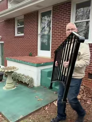 Rock Solid Outdoor Stair Handrail That Installs Fast and Feels Secure #NewYearNewMe #TikTokShopCreatorPicks #HomeImprovement #OutdoorLiving #SafetyFirst @HECASA 