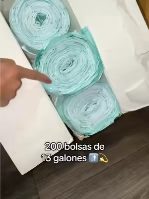 200 bolsas de 13 galones 🚮💫 #bolsas #Home #kitchen #trash #tiktokshopcreatorpicks 