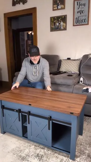 The lift-top raises to the perfect height for eating, working, or gaming, and the inside opens up for tons of hidden storage. Perfect for small living rooms, apartments, or anyone who wants less clutter and more function. #CoffeeTable #LivingRoomFinds #HomeUpgrade #TikTokShop