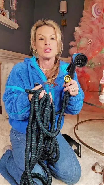 This heavy duty Expandable Garden Hose is going to be perfect for reaching my whole back yard! I'll be so happy to have a fresh new hose to water my spring garden! 