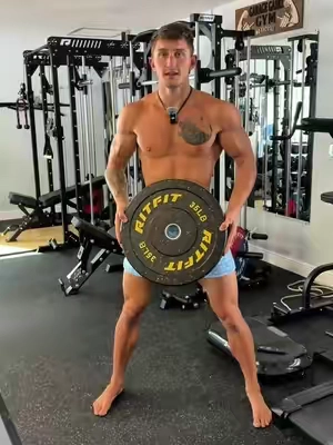You need good gym mats! I’ve got them for you. .79in thick. Durable rubber top, forgiving high density foam bottom. Very comfortable for your joints and you can safely drop weights without worrying about damaging your flooring. It also makes the space look much more aesthetic and professional. The best price is right here on TikTok Shop. The link is in the bottom left corner of the video! #gymflooring #garagegym #gymmats #homeworkout 