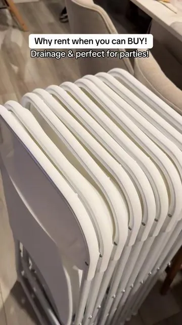 Definitely super convenient to have your own foldable plastic chairs