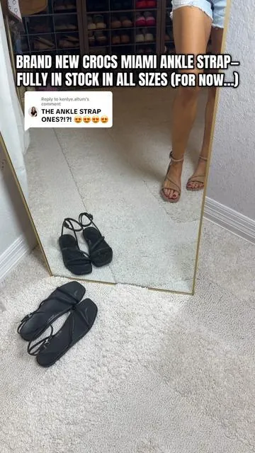 Replying to @kenlye.altum CROCS DID IT AGAIN 👏🏻👏🏻👏🏻👏🏻 Just released, these are the Crocs Miami Ankle Strap Sandals and wow, they’ve really outdone themselves! The girlies are gonna go crazy for these!  @Crocs  #crocsnewarrivals  #crocs #crocssandals  #sandals #sandalsforwomen 