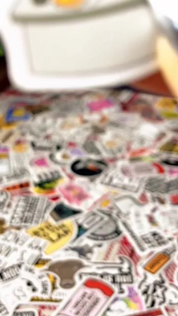 130 funny vinyl waterproof stickers in one pack for your water bottle or hard hat or laptop or ya know whatever #funnystickers #vinylstickers #stickers 