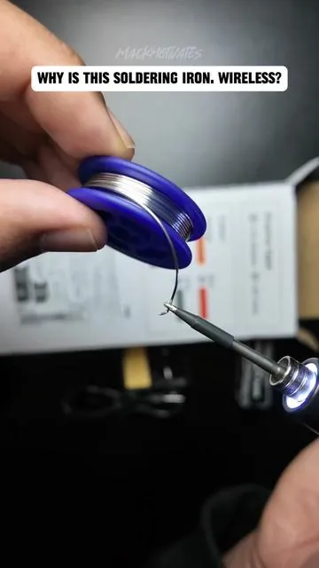 This is a portable USB-rechargeable soldering iron, and over 22,000 people have already picked one up. It heats up to 420°C (about 788°F), so it is fully capable for real soldering work. Completely wireless and easy to carry anywhere. It comes with everything you need: the soldering iron, charger, stand, sponge, resin flux, solder, and a case. Available in multiple colors, so you can pick your favorite. It is reasonably affordable and ships free, which makes it a solid option for both beginners and experienced users. Great for DIY projects, quick fixes, or keeping one around the shop. - #PortableTools #DIYGadgets #TikTokShopFinds #TikTokShopCreatorPicks #MackMotivates 
