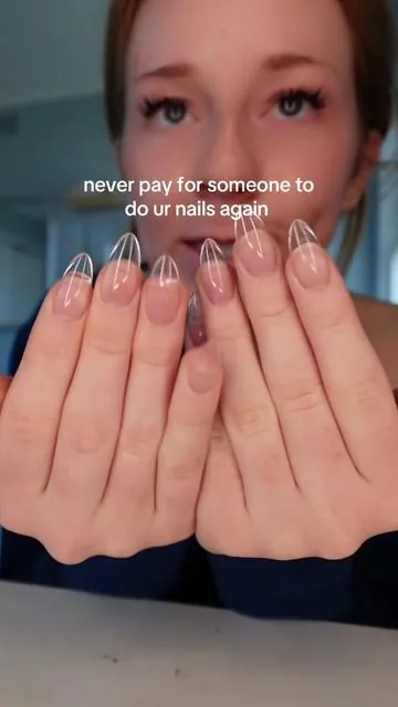 easiest at home nail extensions i'm so exited abt this kit  #nails #nail #nailtutorial #gelx #nails💅 