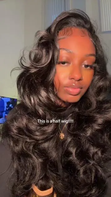 Can yall believe this is a half wig?!?  😮😍 @celiehair @Celie Hair Store  #celiehair #celiehairwig #halfwig #yaki #blowoutcurls     
