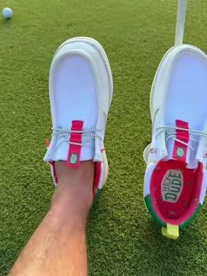 HEYDUDE Wally Golf Essentials Golfing Shoes #tiktokshopcreatorpicks #newyearnewme #golf 