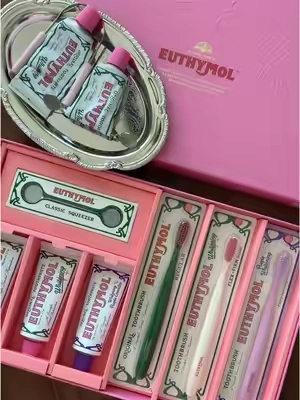 My favorite toothpaste 🩷 @Euthymol US #whiteningtoothpaste #euthymol #pink #toothpaste #aesthetic 