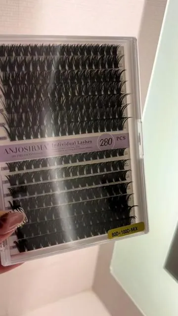 Out of all the cluster sets I’ve used, these are by far my fave 🤝🏼 so fluffy & cute #clusterlashes #diylashesathome #clusterset #anjosirma 