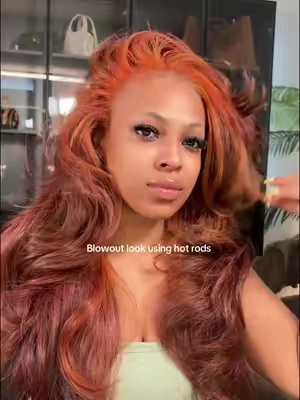 My new go to when I want a blowout look vs putting extra heat for no reason 😍