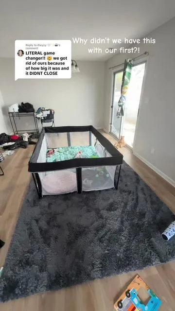 Replying to @rheyyy 🤍✨🪩 I’m big on yes spaces over baby containers — and this has been such a game-changer for our home. Room to move, play, crawl, and explore safely while I cook, clean, or help the big kids. No guilt. No constant redirecting. If you’re a mom juggling multiple kids and just trying to breathe for 5 minutes… this one makes sense 🤍  @Taleco Gear #m#momoflittless#sahmlifet#toddlerplayy#yespacetiktokshopfinds  
