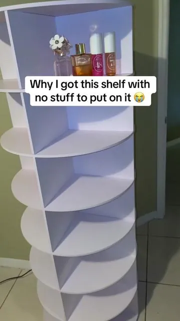 Trust imma find something for all 7 tiers 😭😭😩 #shoestorage #tiktokmademebuyit #storage #rotatingshoerack 
