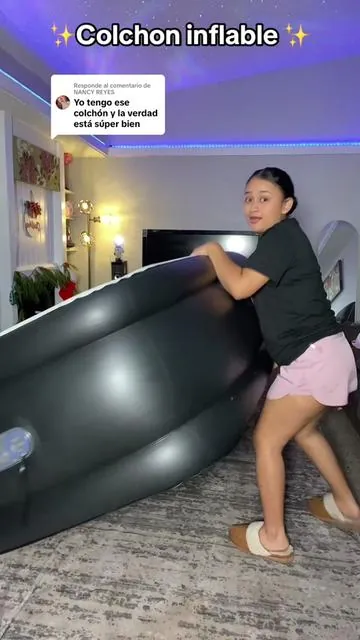 Respuesta a @NANCY REYES me ha sido de mucha utilidad ✨☺️mi colchon inflable #colchoninflable #airmattress #inflatablemattress #homeessentials #tiktokshopcreatorpicks 