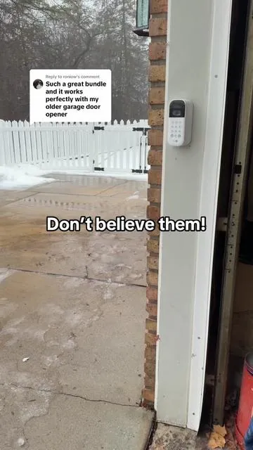 Replying to @roniow If your garage door still isn’t smart yet, the MyQ Smart Garage Door Video Keypad & Smart Controller Bundle is about to change your life. This bundle instantly turns your old garage door opener into a WiFi-enabled smart system so you can open and close your garage door remotely right from your phone. It adds a built-in security camera and video keypad so you can see who’s at your garage, track activity, and get real-time alerts for extra home security. Whether you’re expecting packages, letting family in, or checking if you forgot to close the door, everything is handled from the app. This is one of those home improvement upgrades that actually makes your day-to-day life easier and safer. It’s perfect for busy families, new homeowners, or anyone who wants smarter security without replacing their entire garage system. Once you go smart garage, there’s no going back. #myq  #GarageUpgrade #GarageDoor #HomeSecurity #tiktokshopcreatorpicks