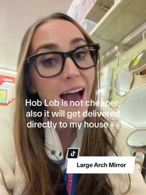 I’m not paying an extra 50 at hob lob! #fulllengthmirror #archedmirror #standingmirror #newyearnewme #tiktokshopcreatorpicks 