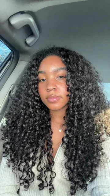 This might be the trick to hair growth in 2026 ngl #naturalhair #burmesecurly #curlyme #halfwig 