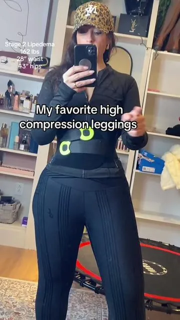 I have to be realistic. I’m not going to fight day and day out to get the highest medical grade compression on so for me finding an alternative for amazing everyday high compression leggings is the solution I feel supported it helps with inflammation circulation and everything. If you want to check them out, please do you will not be disappointed.! #lipedema #fanka #movewithfanka #fankaeverydayvibes #fankapartner 