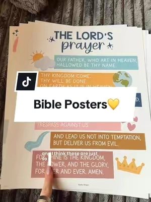 The cutest posters to start teaching your toddlers about Jesus💛 Perfect for homeschooling or playrooms! Can’t wait to hang these up!🥹 @Hadley Designs #hadleydesigns 