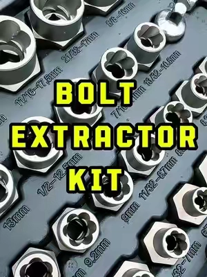 Easily remove difficult bolts and screws with this extractor set. #tools #set #mechanic #extractor #giftsforhim 
