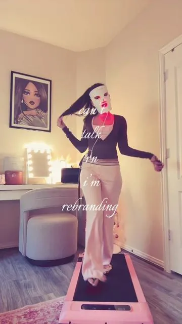 mood ✨ #2026 #rebranding #aesthetic #redlightmask #walkingpad 
