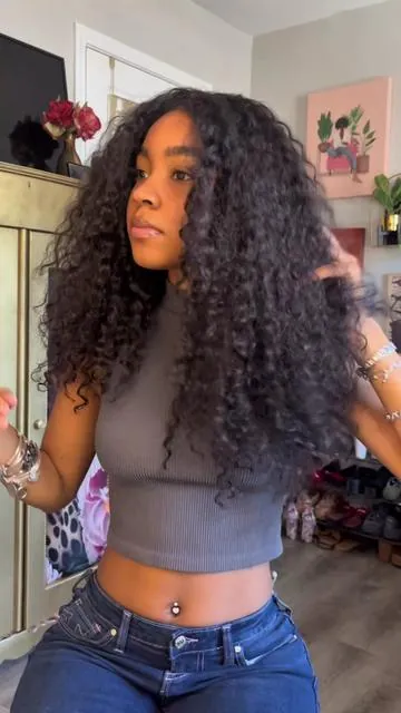 I can’t wait to wear this wig OUT this summer🤭🙂‍↕️ #burmesecurly #curlyme #halfwig #naturalhair 